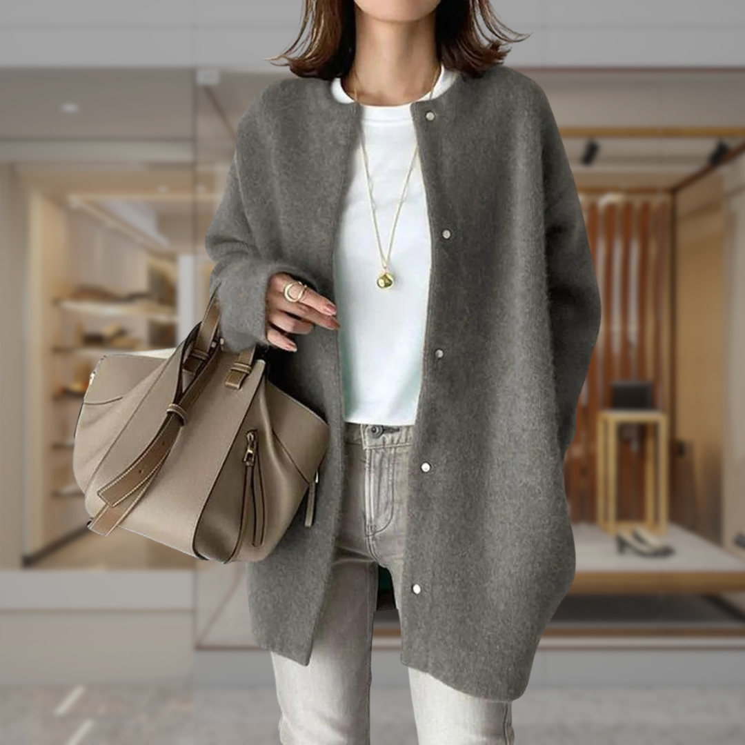 Women’s Longline Button Up Cardigan | Eliana