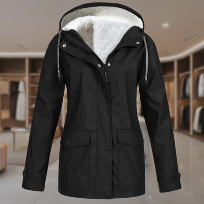 Women’s Waterproof Fleece Lined Hooded Jacket | Isla