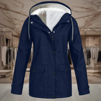 Women’s Waterproof Fleece Lined Hooded Jacket | Isla