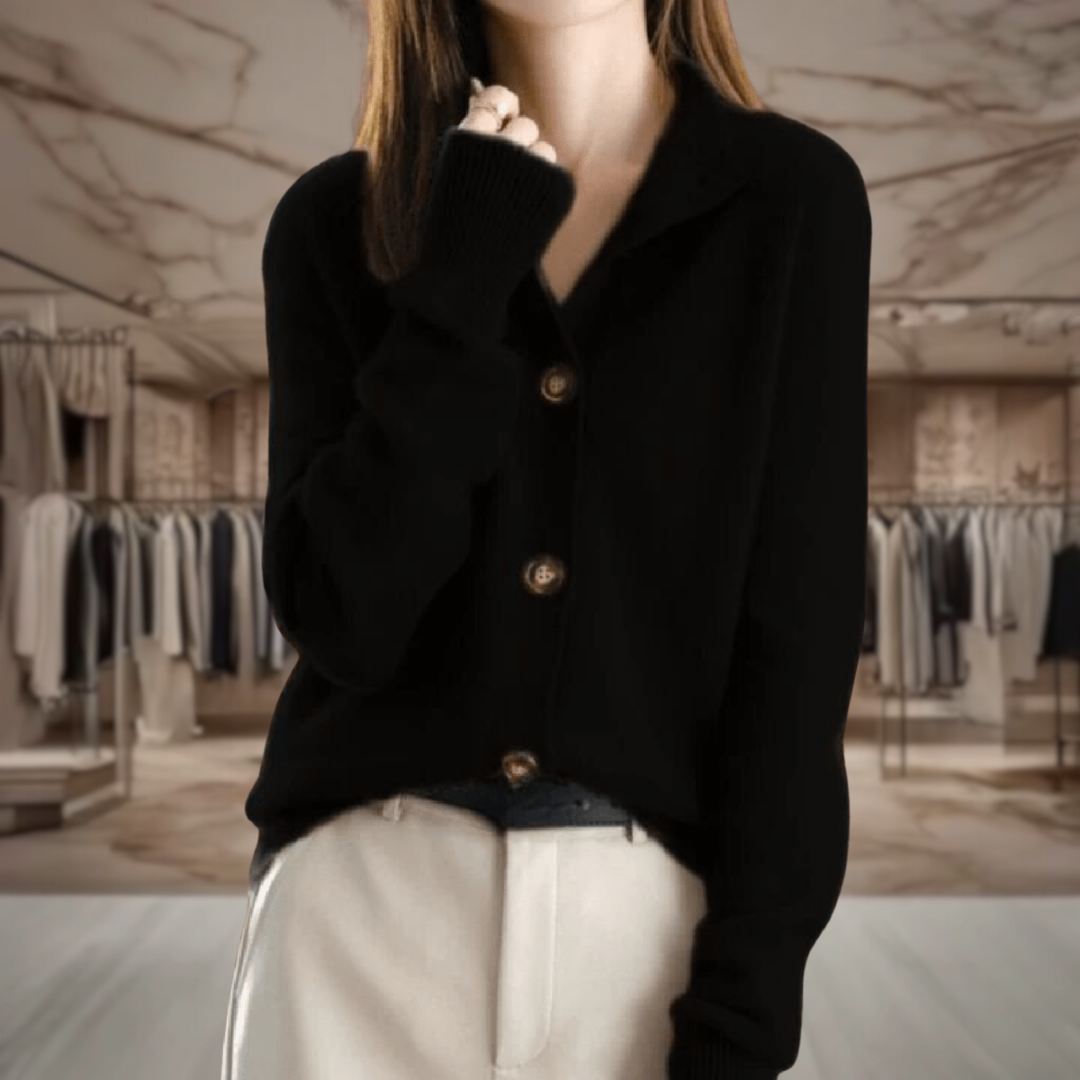 Women’s Button Up Fitted Cardigan | Mayra