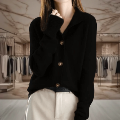 Women’s Button Up Fitted Cardigan | Mayra