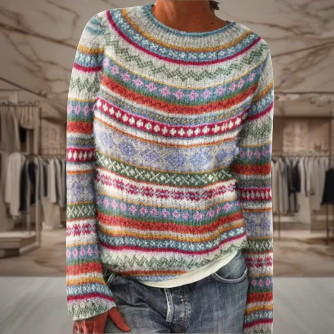 Women’s Fair Isle Knit Sweater | Kali