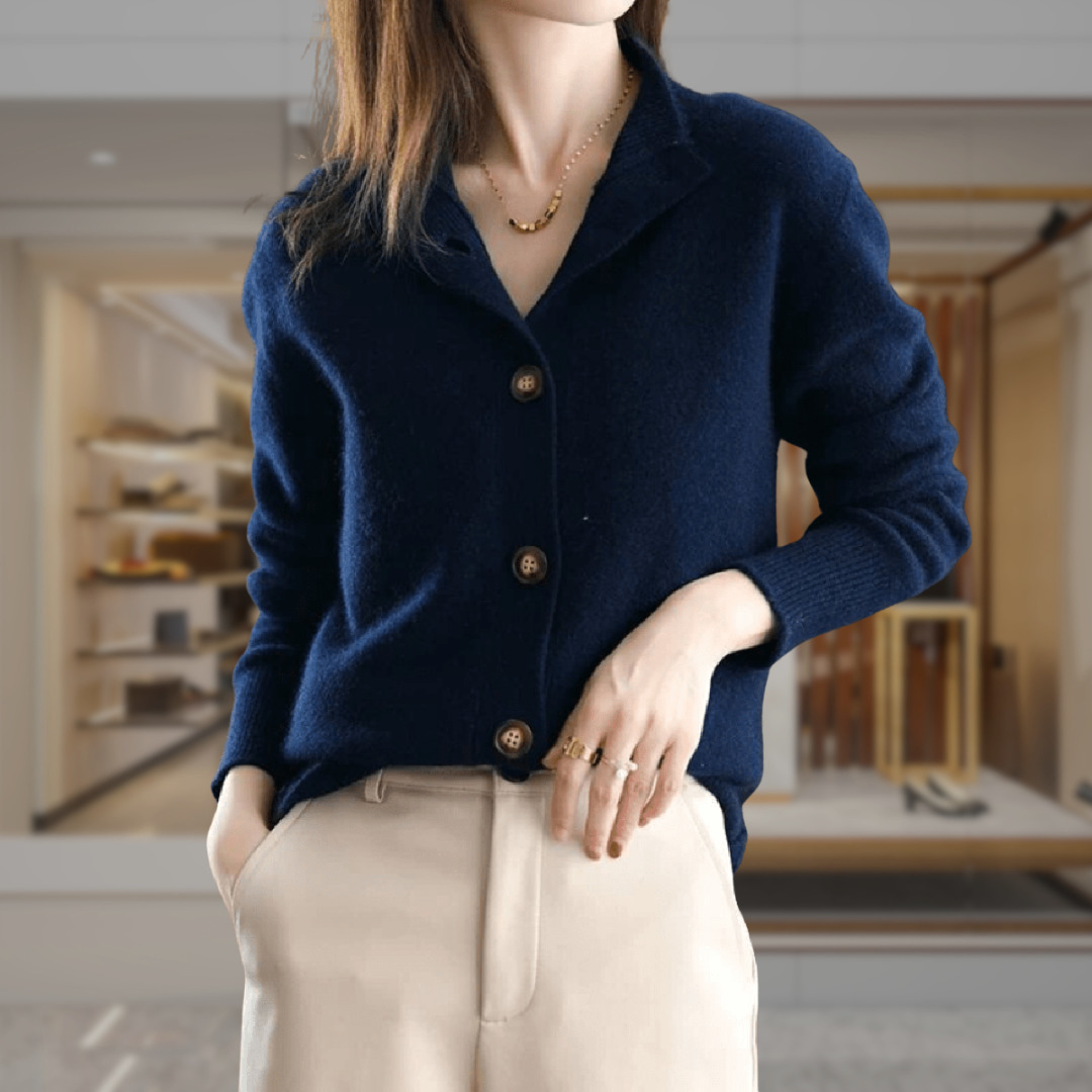 Women’s Button Up Fitted Cardigan | Mayra