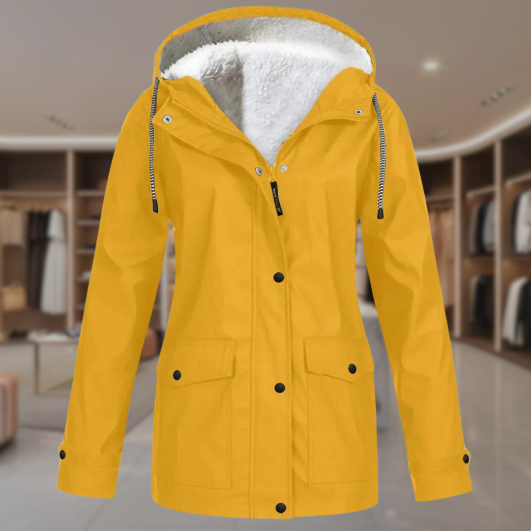 Women’s Waterproof Fleece Lined Hooded Jacket | Isla