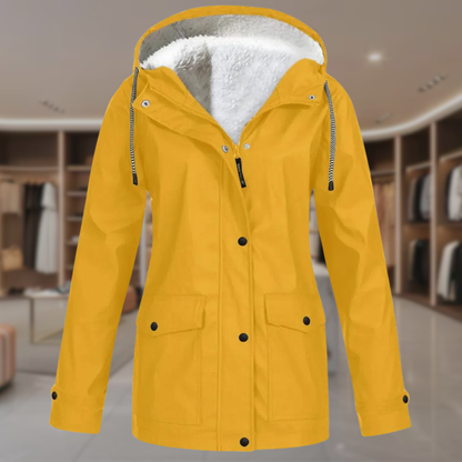 Women’s Waterproof Fleece Lined Hooded Jacket | Isla