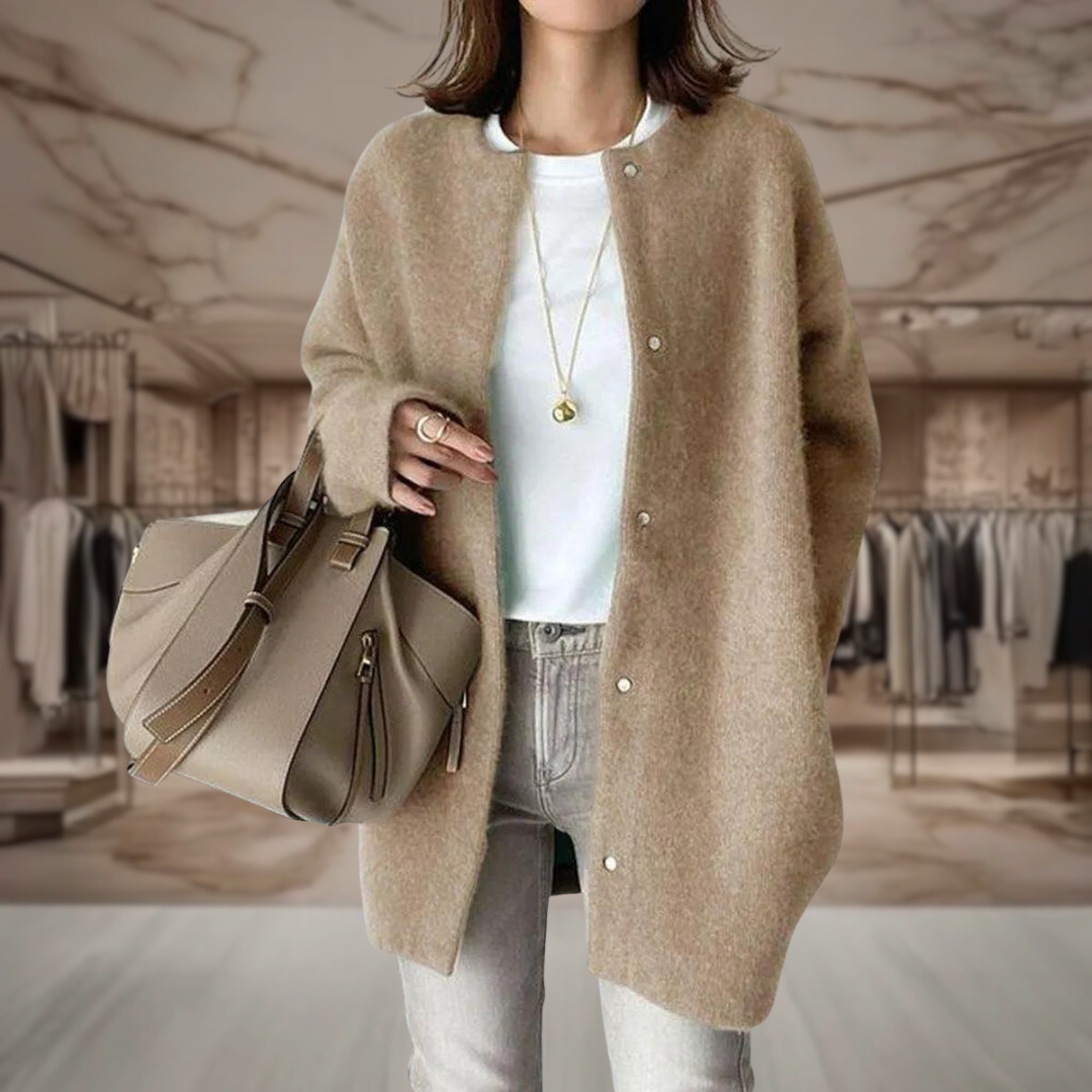 Women’s Longline Button Up Cardigan | Eliana