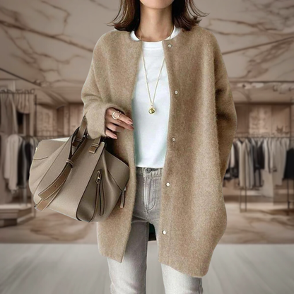 Women’s Longline Button Up Cardigan | Eliana