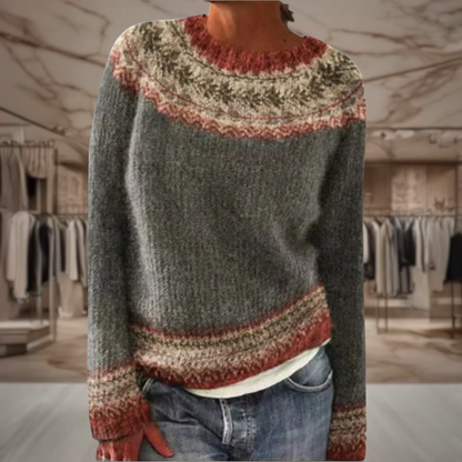 Women’s Fair Isle Knit Sweater | Kali