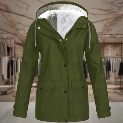 Women’s Waterproof Fleece Lined Hooded Jacket | Isla