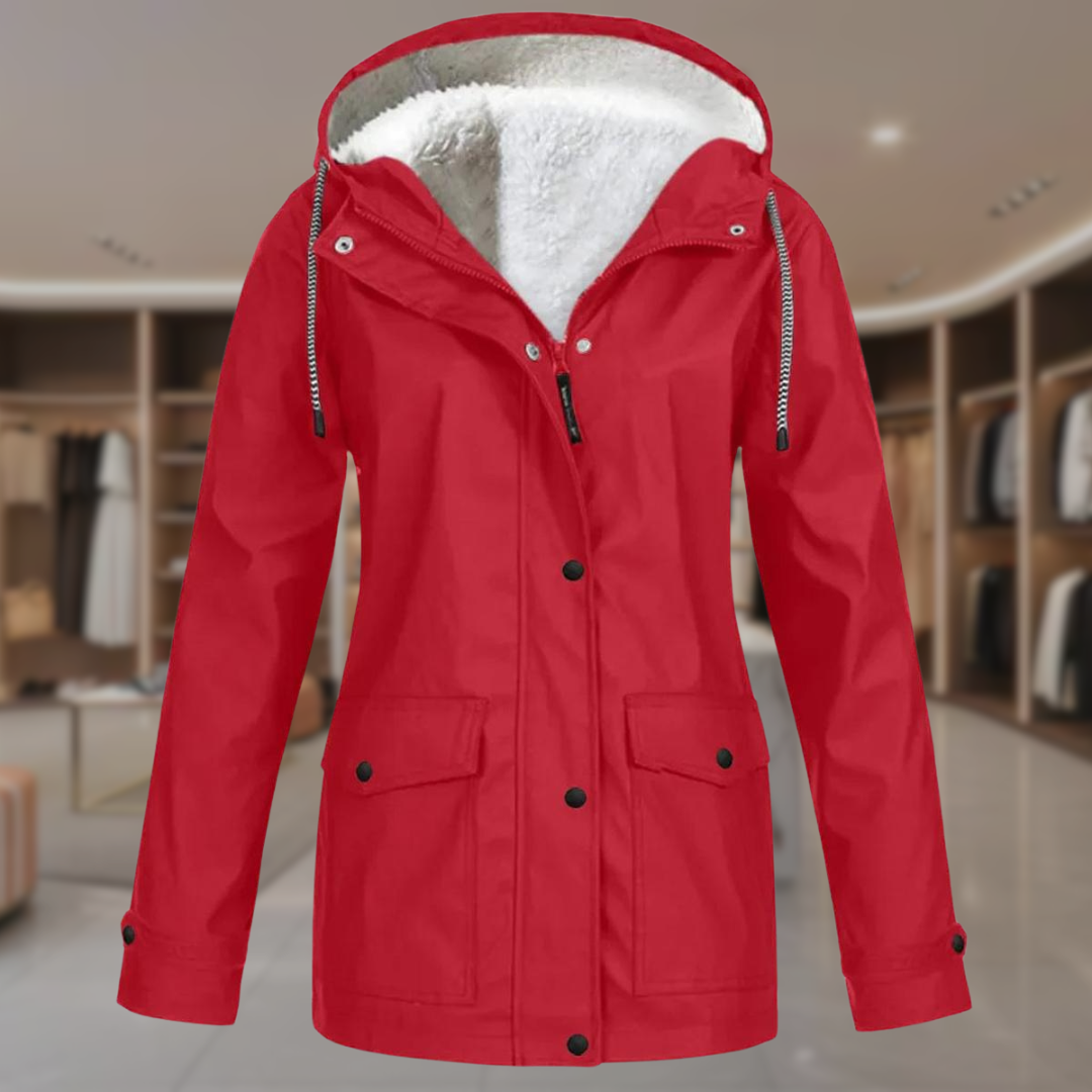 Women’s Waterproof Fleece Lined Hooded Jacket | Isla