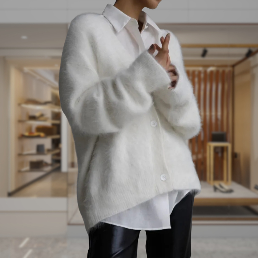 Women’s V Neck Fitted Cardigan | Marilyn